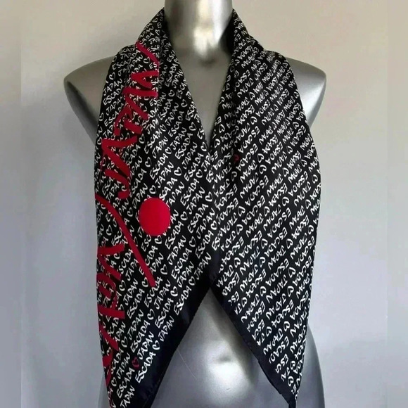 ✅💎Escada Limited Edition Satin Scarf 86cm x 86cm - Picture 7 of 12